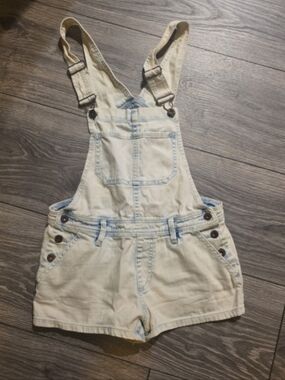 Bullhead Light Wash Denim Overalls